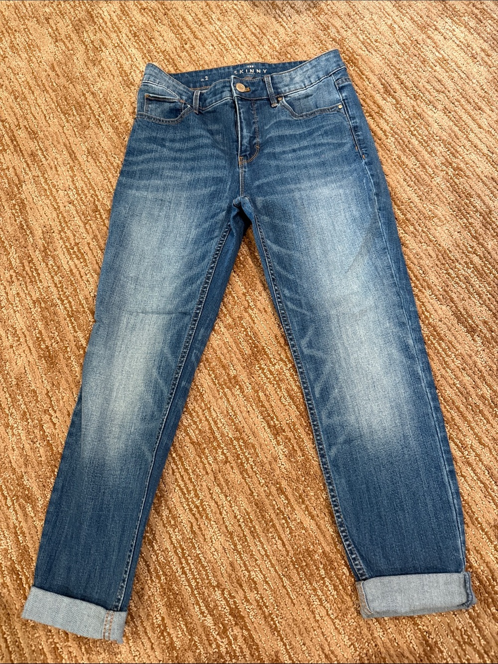 White Fox Boutique Blue Washed Skinny Jeans
